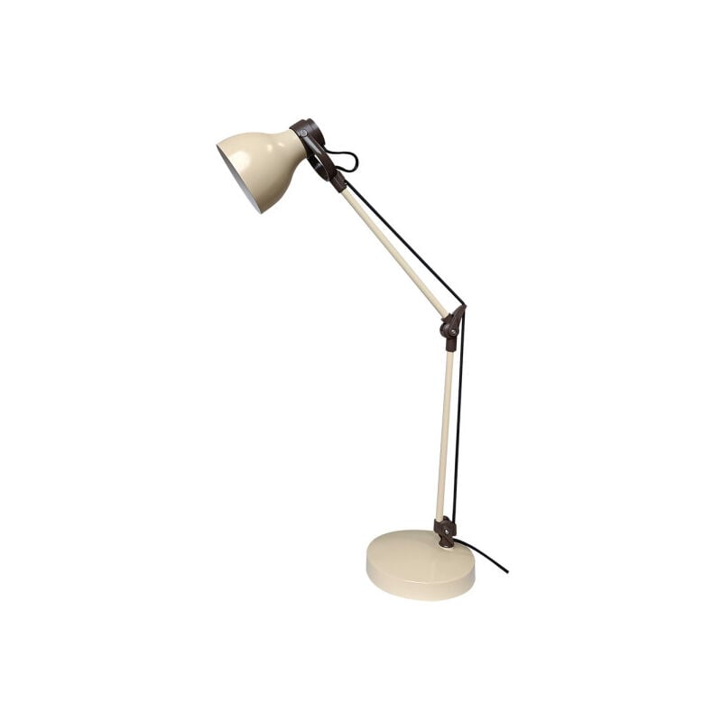 foto del prodotto lampada flexo regolabile 1xe14 beige marrone 48x14,2x14,2 cm
