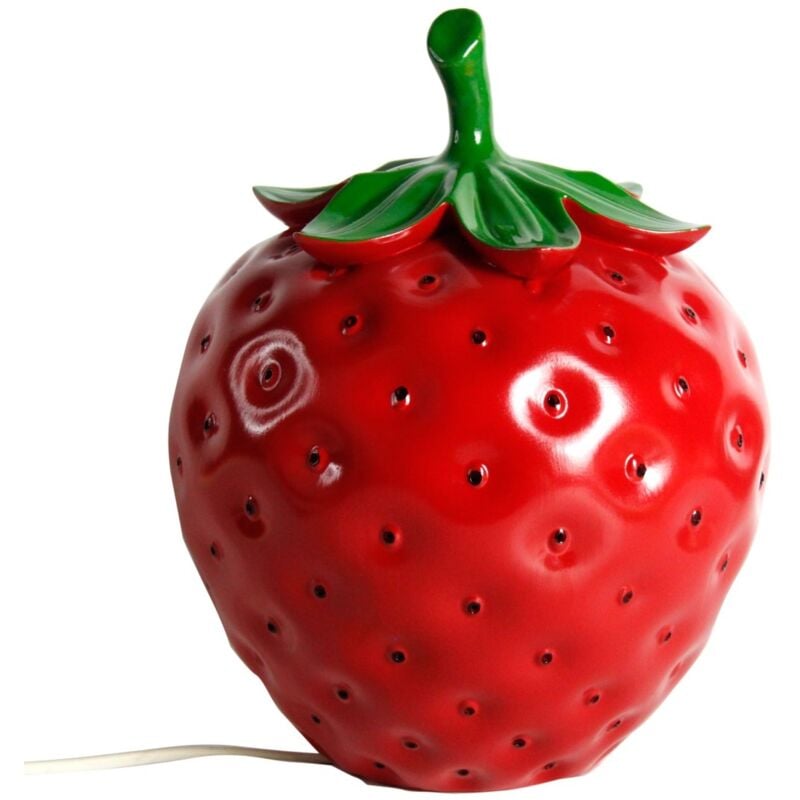 foto del prodotto lampada fragola in porcellana