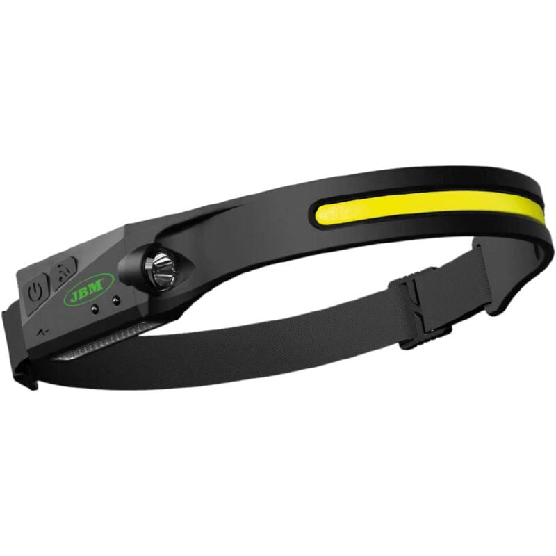 foto del prodotto lampada frontale da testa torcia led 90lm ricaricabile usb jbm