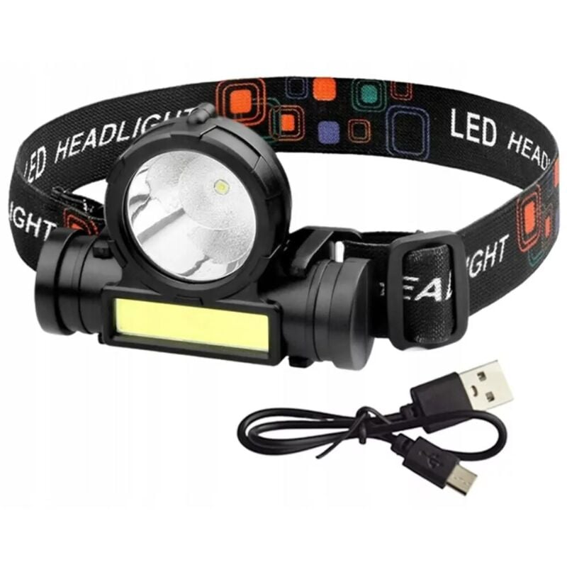 foto del prodotto lampada frontale lampada frontale led lampada frontale usb pesca turistica