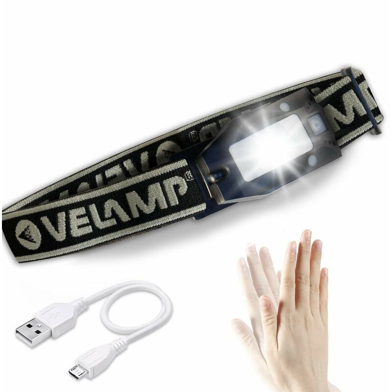 foto del prodotto lampada frontale led ricaricabile multifunzione velamp