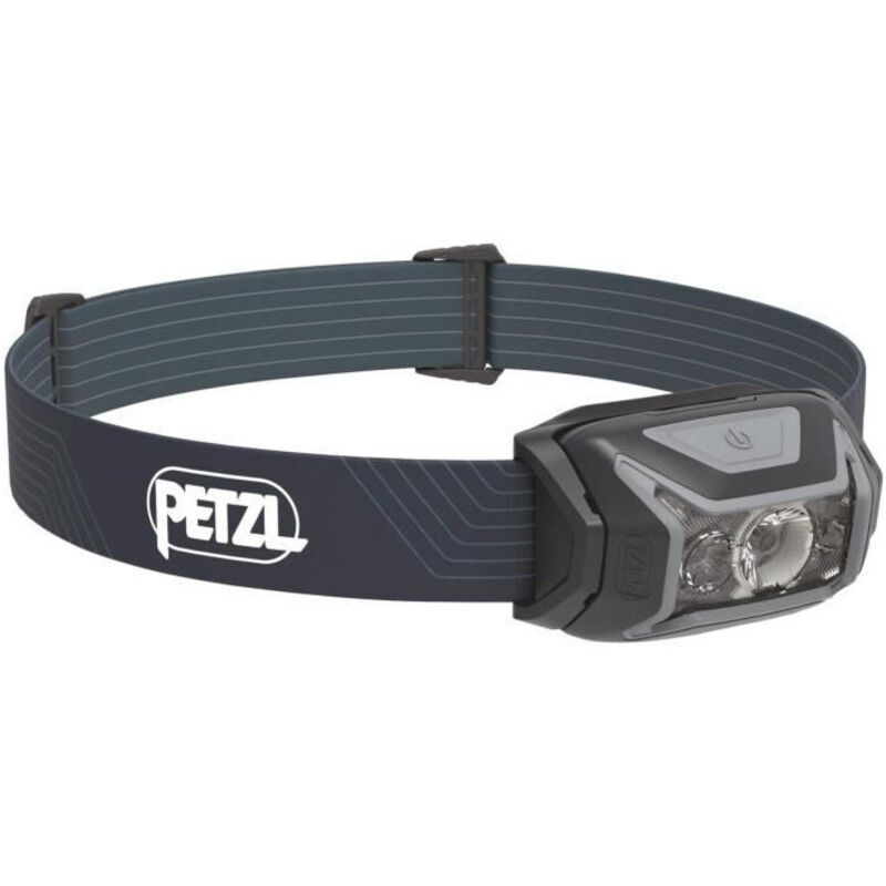 foto del prodotto lampada frontale petzl actik - corsa / trekking - 450 lumen - 3 pile aaa/lr03 incluse - grigio