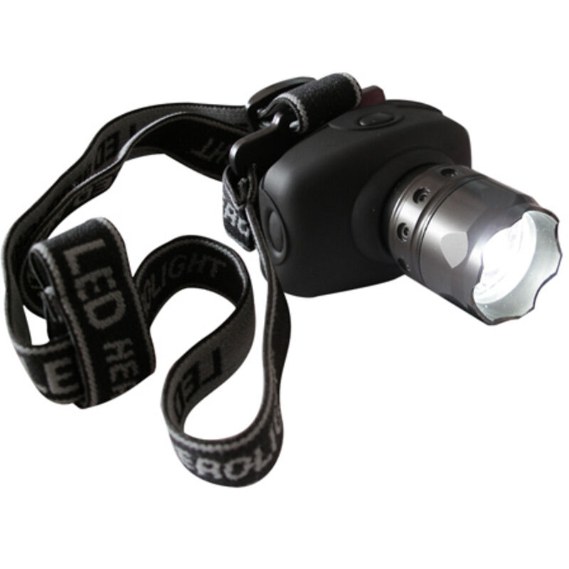 foto del prodotto lampada frontale ricaricabile a 3w led con zoom