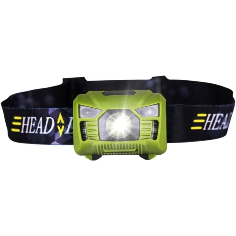 foto del prodotto lampada frontale ricaricabile a led da 5 w con sensore di movimento corporeo, mini lampada frontale ricaricabile, torcia da campeggio all aperto,