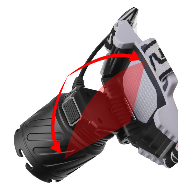 foto del prodotto lampada frontale ricaricabile xhp99 potente, impermeabile, zoomabile, 3 modalit 