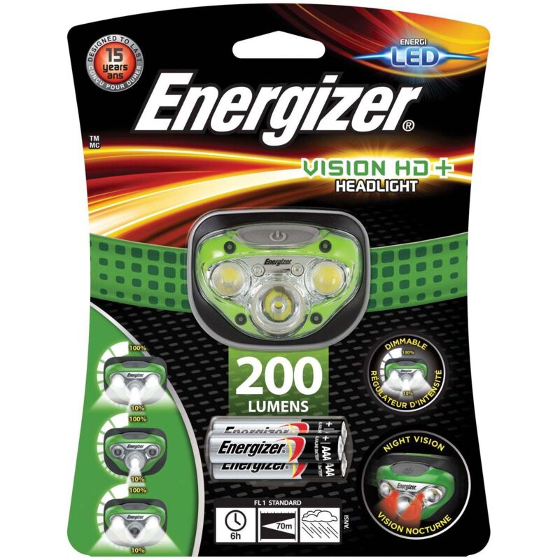 foto del prodotto lampada frontale vision hd 32 led 200 lumen 33735152 energizer