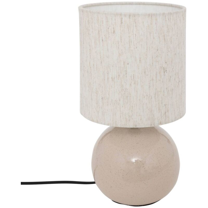 foto del prodotto lampada gaia in cotone h26,5 cm bianco atmosphera cr ateur d int rieur