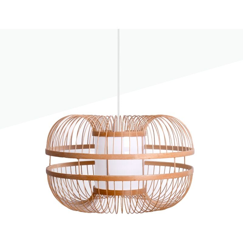 foto del prodotto lampada giapponese a sospensione in bamb kaizen 