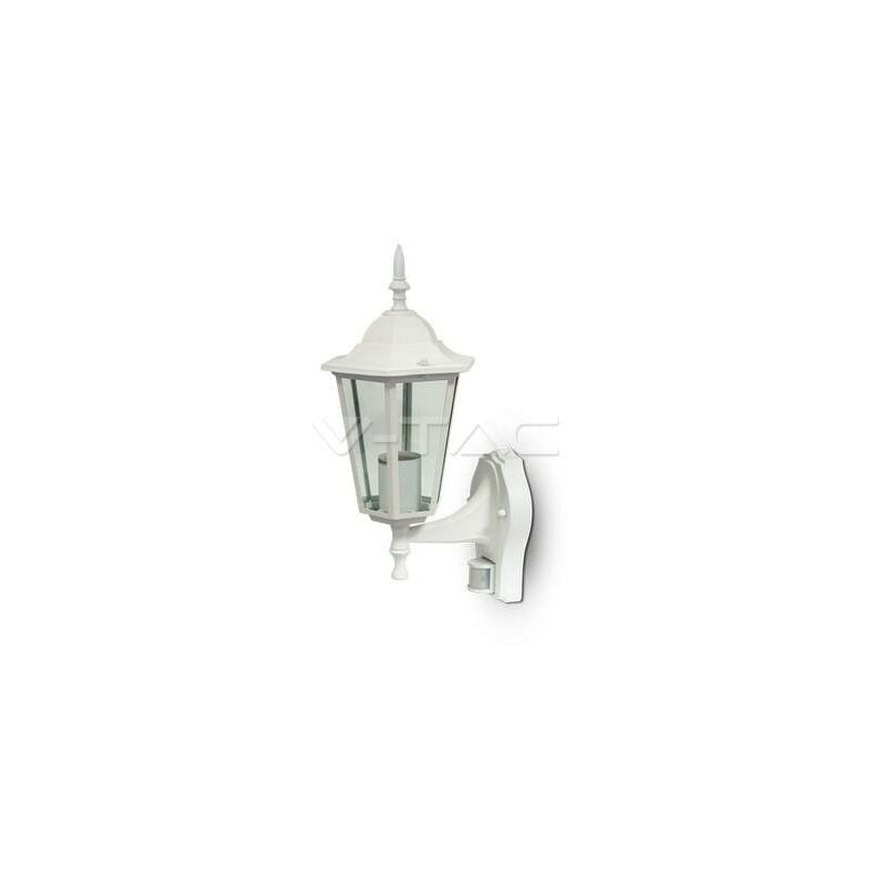 foto del prodotto lampada giardino da parete sensor e27 bianco