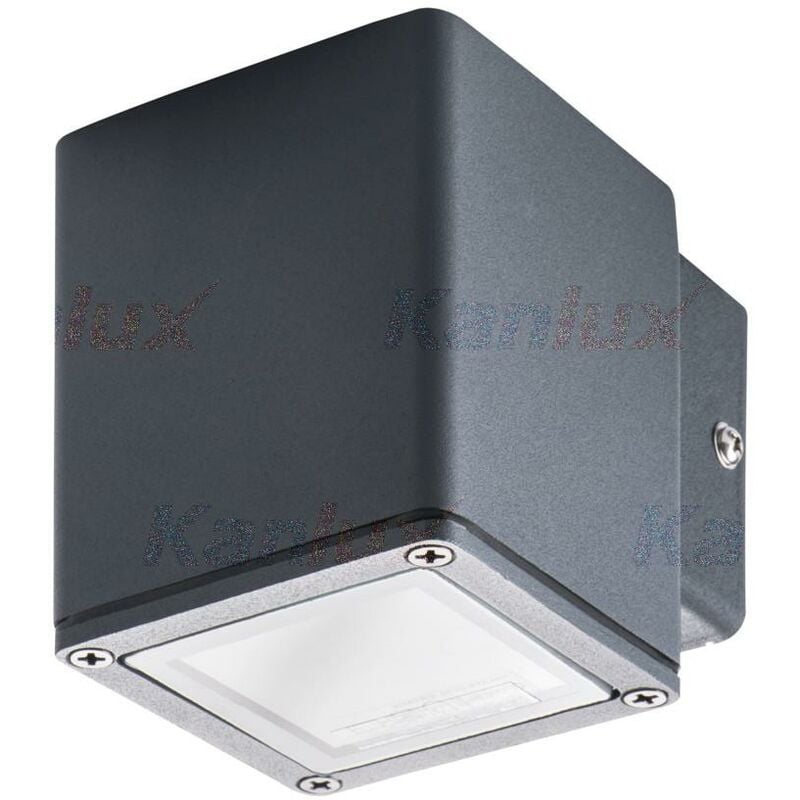 foto del prodotto lampada giardino gori esterno casa facciata 1 luce antracite gu10 parete