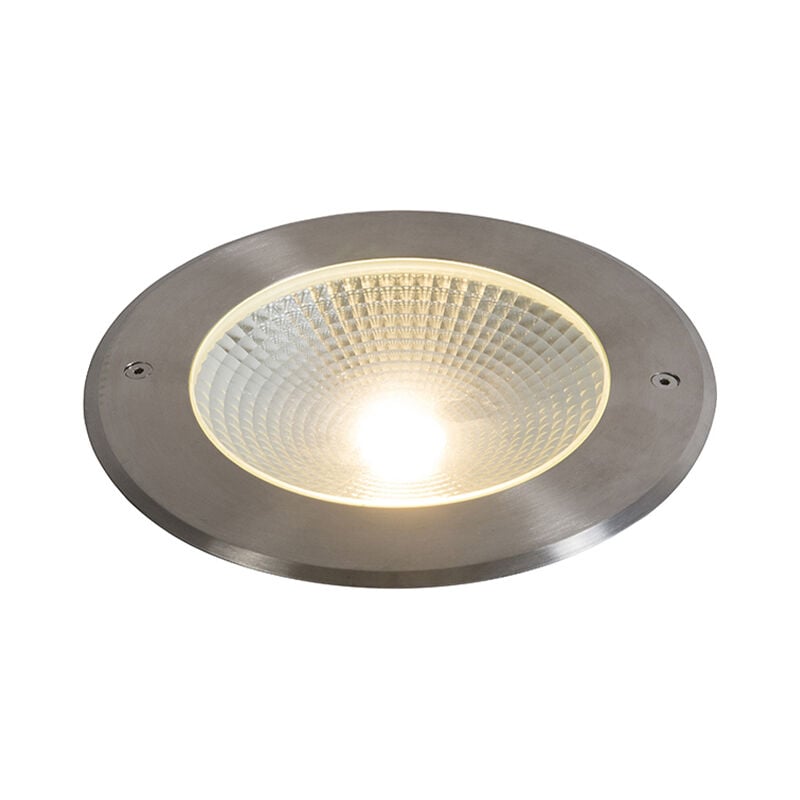 foto del prodotto lampada globo da esterno bridge - moderno - vetro,plastico,acciaio inossidabile - acciaio - tondo non sostituibile led max. 1 x 20 watt - qazqa
