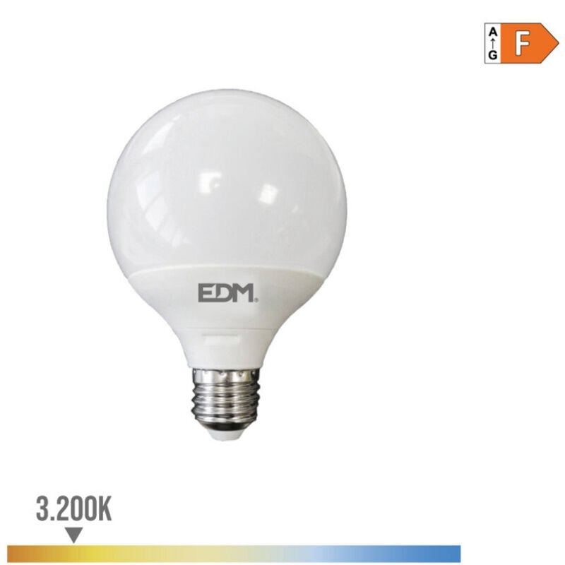 foto del prodotto lampada globo led 125x160mm 15 e27 15 15wfralatn 1521lmfralatn 3200kfralatn luce calda