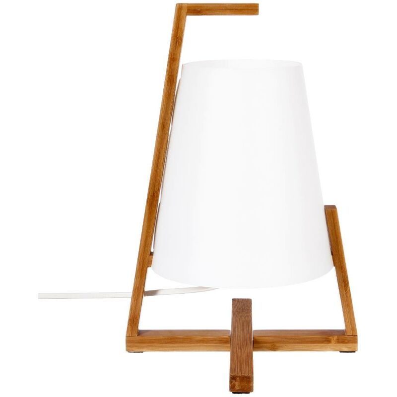 foto del prodotto lampada gong in bamb bianco h32cm atmosphera cr ateur d int rieur