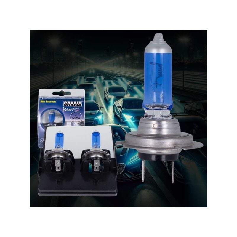 immagine 0 del prodotto lampada h7 24v 70w px26d con effetto xenon bianco camion