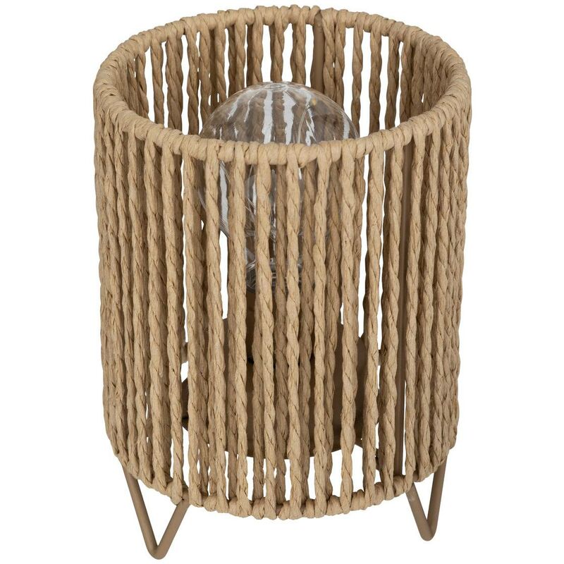 foto del prodotto lampada in carta naturale ida h17cm atmosphera cr ateur d int rieur