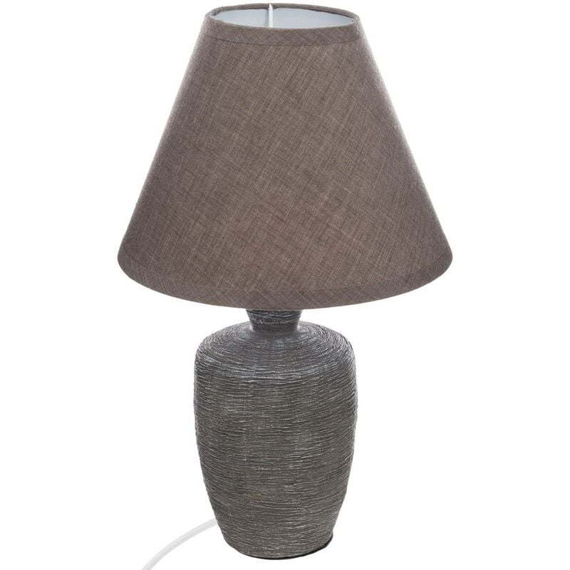 foto del prodotto lampada in ceramica balvy h32cm taupe atmosphera cr ateur d int rieur
