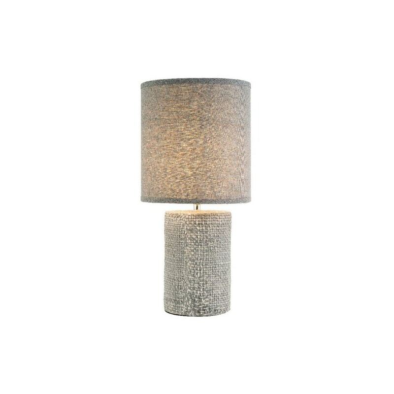 foto del prodotto lampada in ceramica con paralume in lino 20x h 43cm