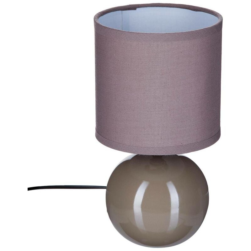 foto del prodotto lampada in ceramica grigio taupe lucido tim o h25cm atmosphera cr ateur d int rieur
