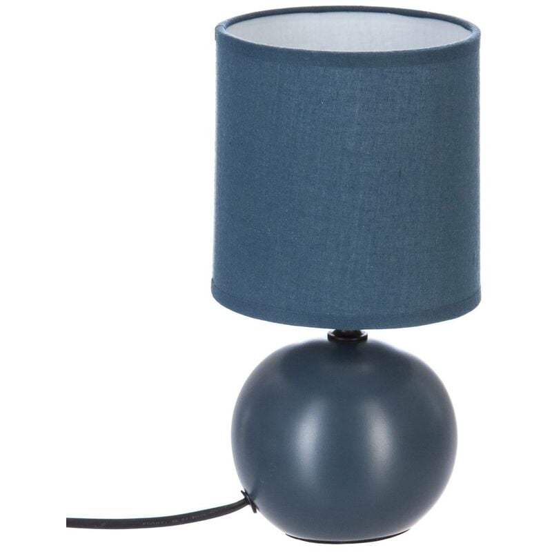 foto del prodotto lampada in ceramica tim o blu opaco h25cm atmosphera cr ateur d int rieur