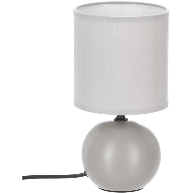 foto del prodotto lampada in ceramica tim o grigio topo opaco h25cm atmosphera cr ateur d int rieur