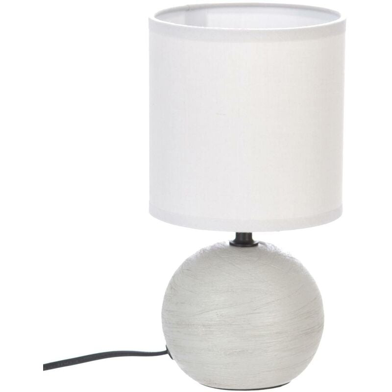 foto del prodotto lampada in ceramica tim o grigio topo striato h25cm atmosphera cr ateur d int rieur