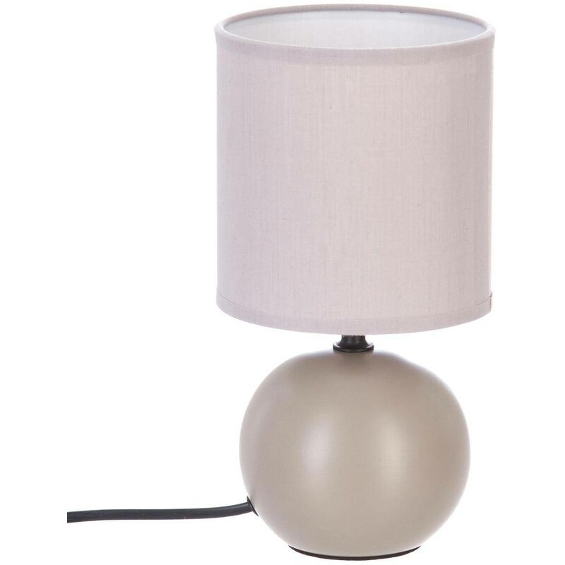 foto del prodotto lampada in ceramica tim o grigio tortora opaco h25cm atmosphera cr ateur d int rieur