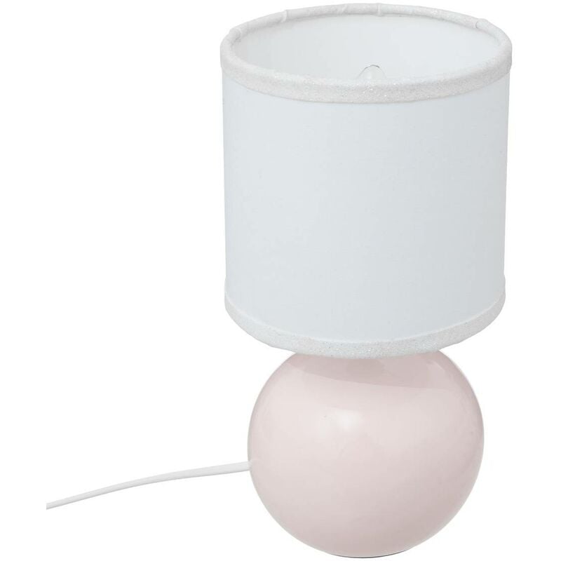 foto del prodotto lampada in ceramica tim o h25cm rosa chiaro atmosphera cr ateur d int rieur