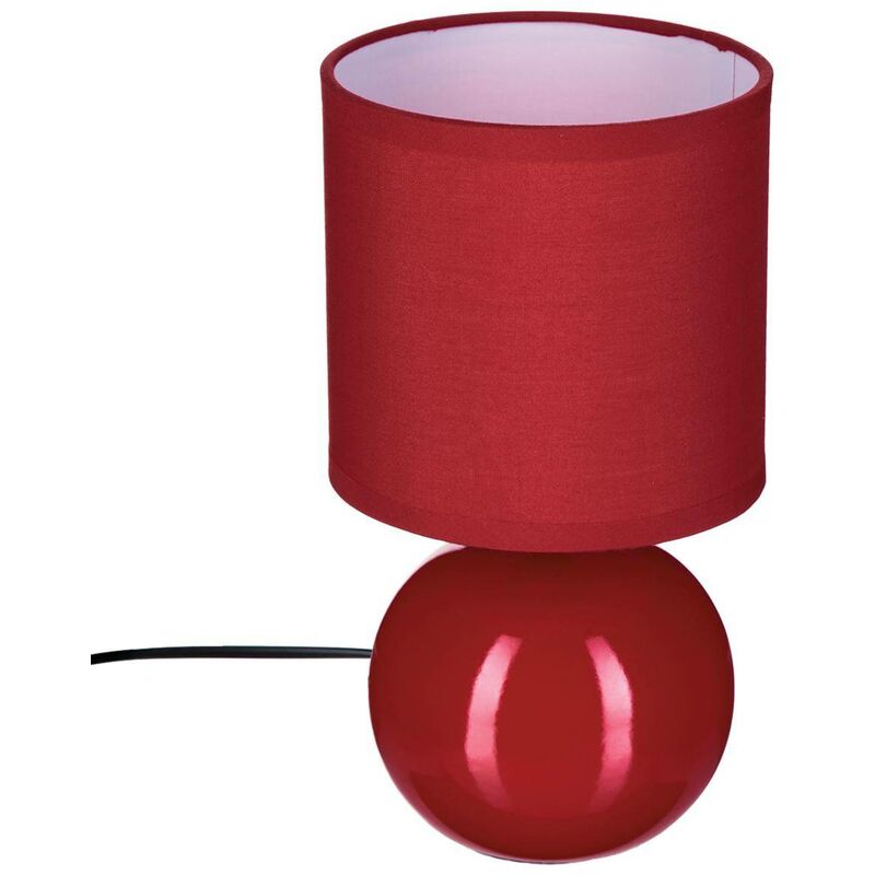 foto del prodotto lampada in ceramica tim o rosso lucido h25cm atmosphera cr ateur d int rieur