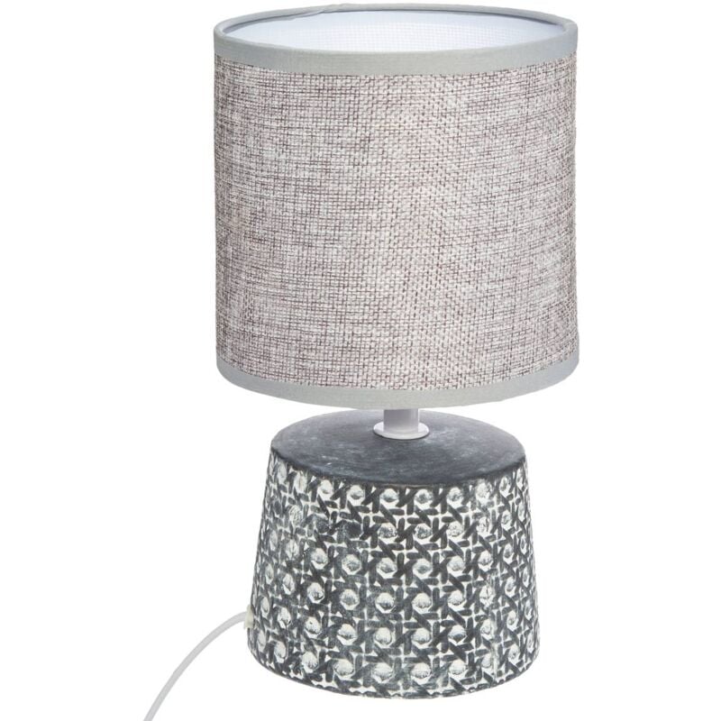 foto del prodotto lampada in ceramica yojoa h23cm grigio atmosphera cr ateur d int rieur