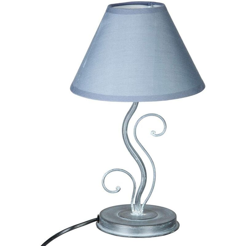 foto del prodotto lampada in metallo flores h35cm curva grigia atmosphera cr ateur d int rieur