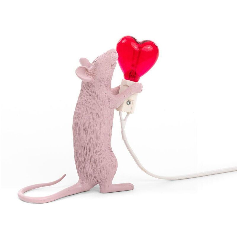 foto del prodotto lampada in resina mouse lamp love edizione limitata marcantonio seletti 15220sv