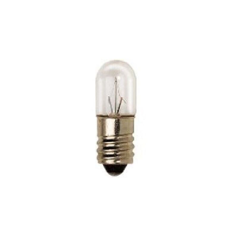 foto del prodotto lampada incandescenza tubolare trasparente e10 24v 3w