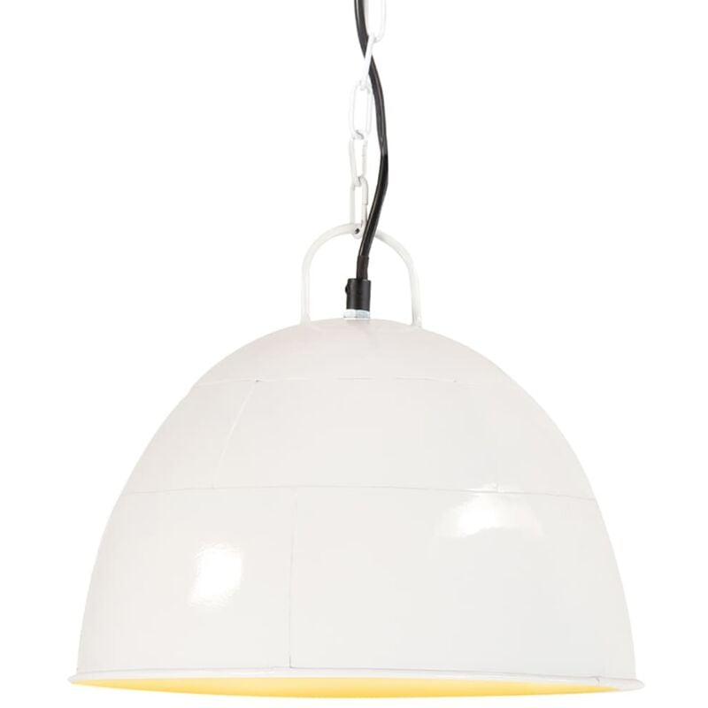 foto del prodotto lampada industriale vintage 25 w bianca rotonda 31 cm e27 vidaxl