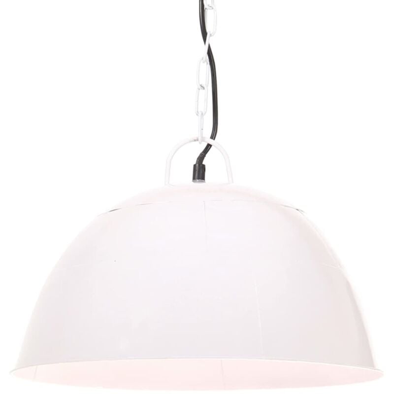 foto del prodotto lampada industriale vintage 25 w bianca rotonda 41 cm e27 vidaxl