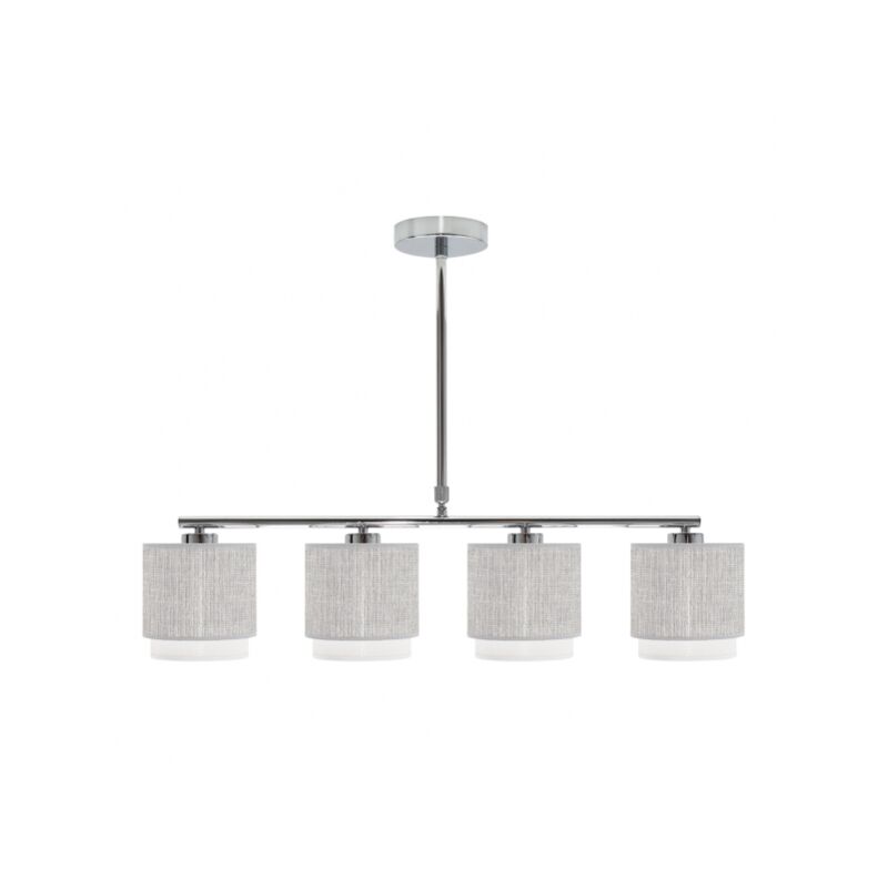 foto del prodotto lampada kenya 4xe14 grigio bianco of fabrilamp.