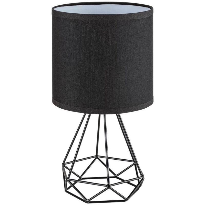 foto del prodotto lampada kinga da tavolo e14 metal 1xmax 40w, black