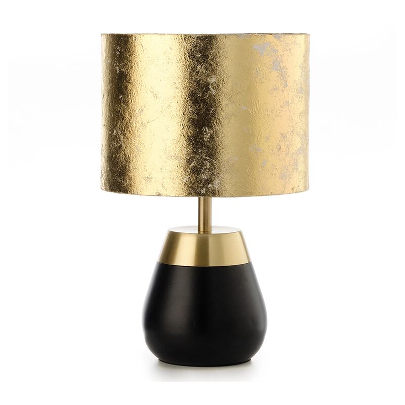 foto del prodotto lampada kint in metallo nera e oro, e27