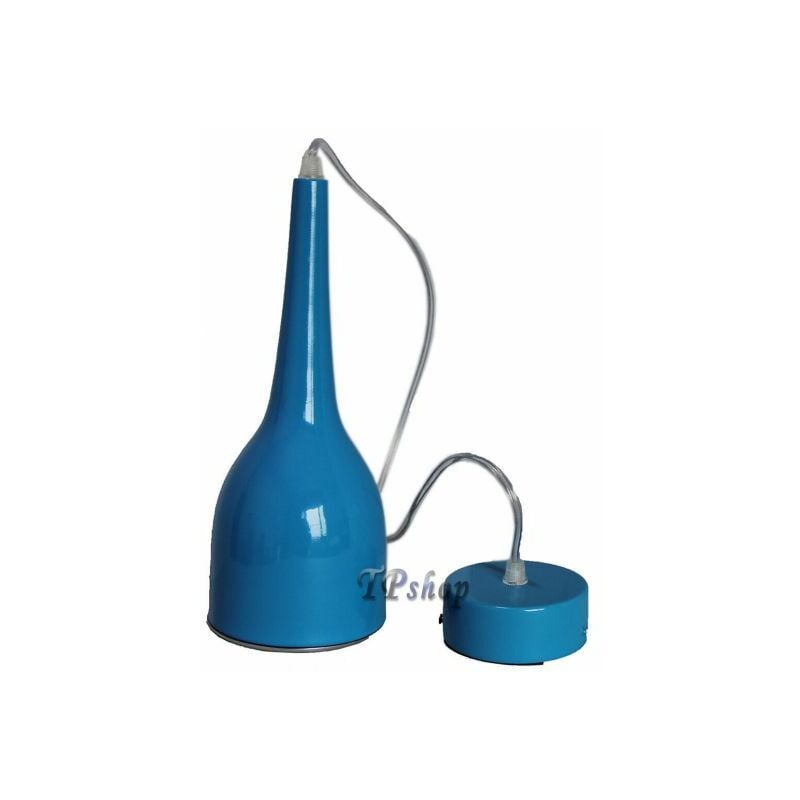 foto del prodotto lampada lampadario led sospensione faro 12 led 12 watt blu e nero