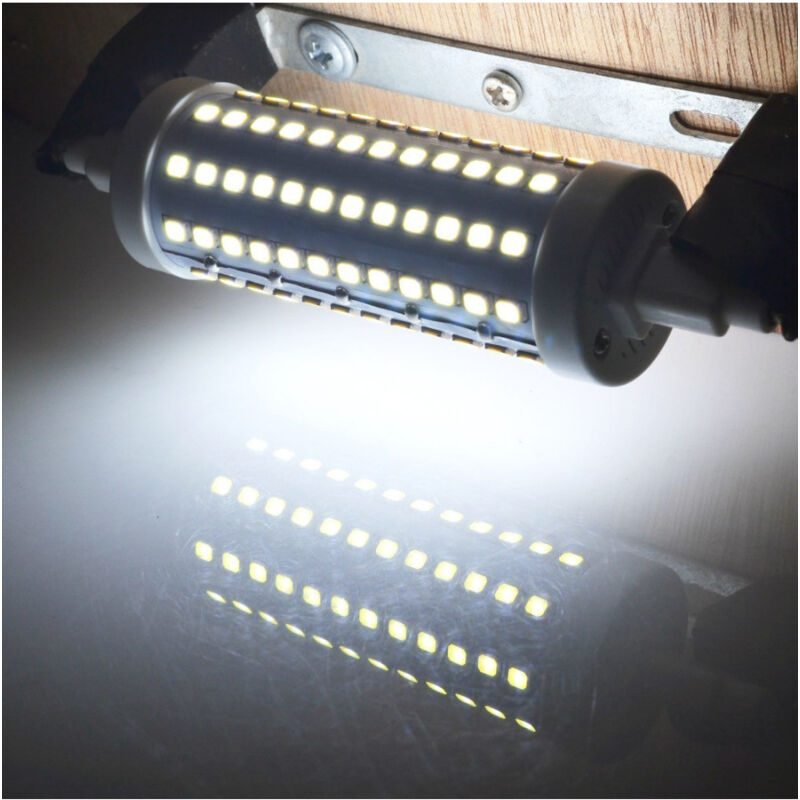 foto del prodotto lampada lampadina a led r7s luce 360 gradi 118mm luce calda fredda 220v 10w bianco freddo trade shop traesio