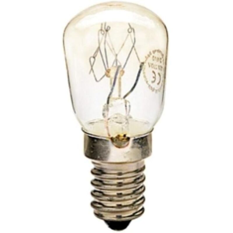 foto del prodotto lampada lampadina dura lamp piccola mod pera per forno 15w attacco e14 chiara 300o