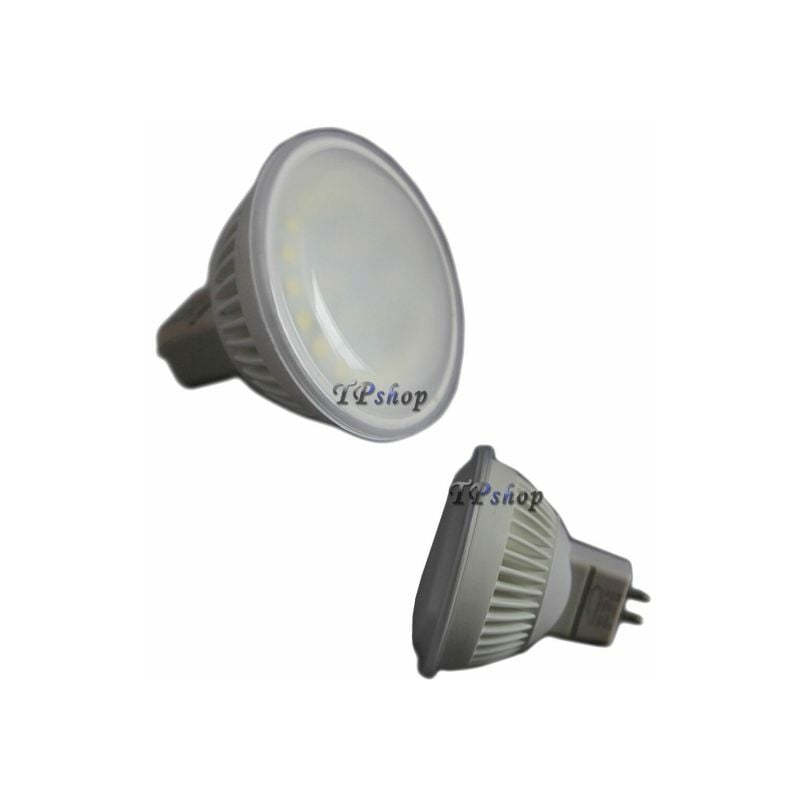 foto del prodotto lampada lampadina faretto led 5w 12v 24 led smd mr16 luce bianca 450 lumen 6000k 6500k
