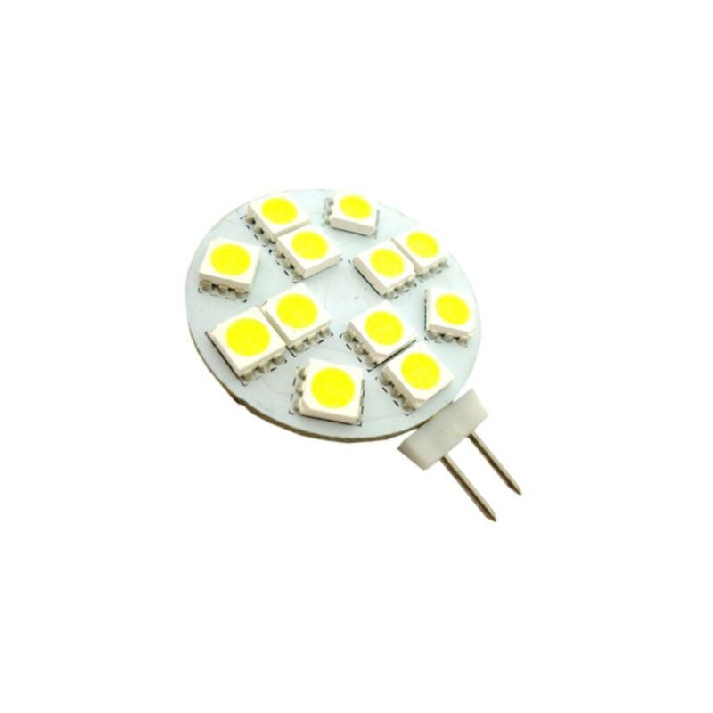 foto del prodotto lampada lampadina led 12 smd 5050 attacco g4 a spillo luce fredda 6500k 1.2w trade shop traesio