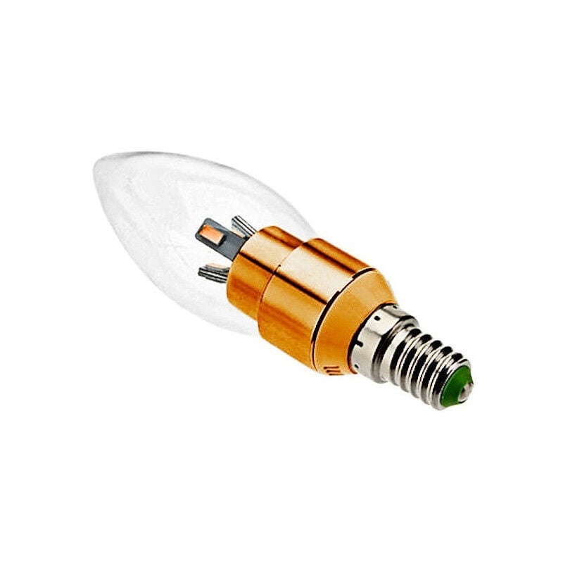 foto del prodotto lampada lampadina led oliva smd vetro trasparente 3w e14 bianco caldo o freddo bianco caldo trade shop traesio