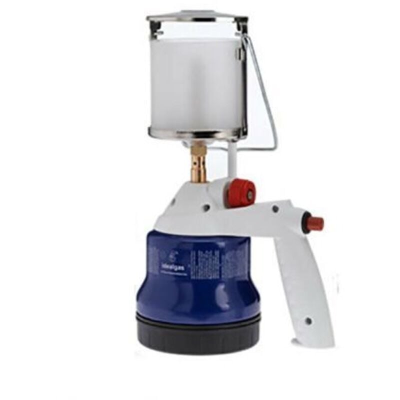 foto del prodotto lampada lanterna gas camping con accensione piezo elettrico (00143)