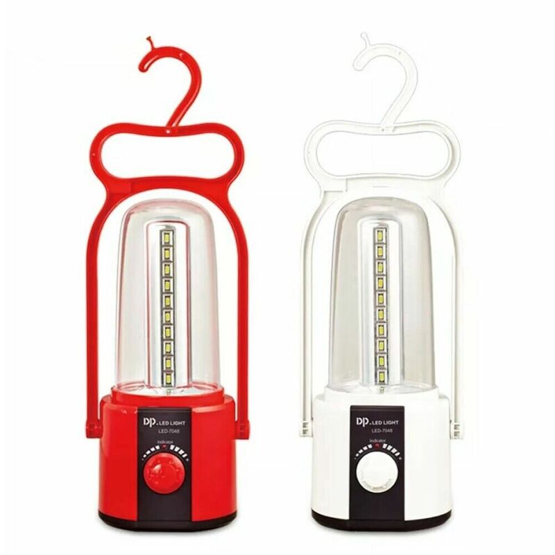 foto del prodotto lampada lanterna luce di emergenza 40 led ricaricabile portatile campeggio 7048