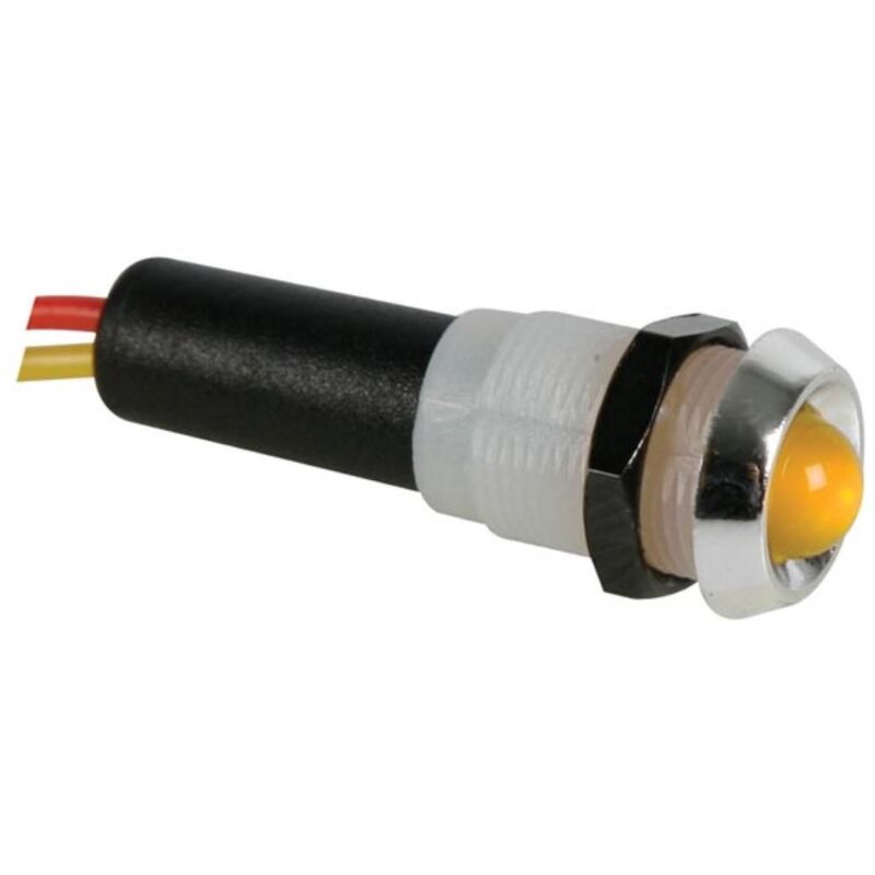 foto del prodotto lampada led 5v gialla corpo cromato