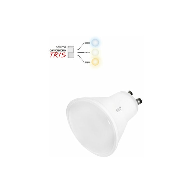 foto del prodotto lampada led 7,5w gu10 cambiatono tricolor 220v