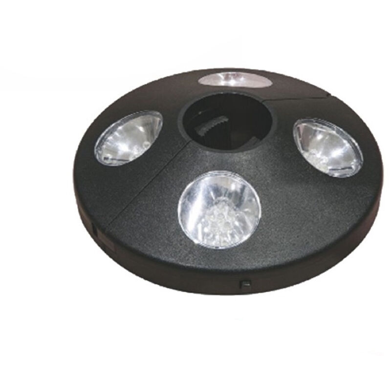 foto del prodotto lampada led a batteria per ombrellone con applicazione a clip maury s