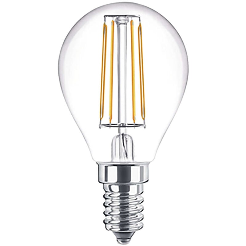 foto del prodotto lampada led a filamento sfera calda 2700k 4w 35w e27 470 lm