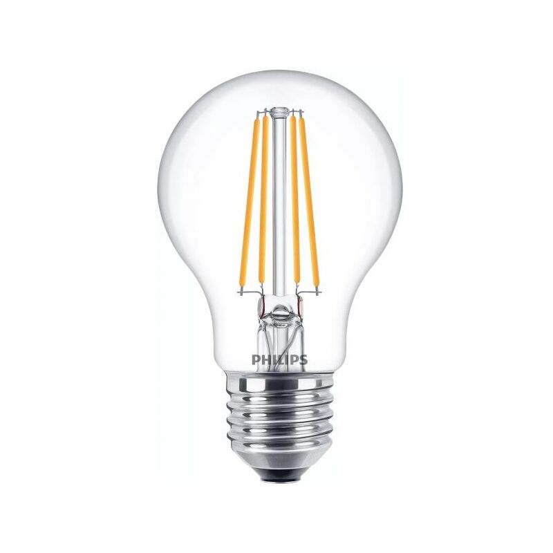 foto del prodotto lampada led a goccia con filamento e27 60w 2700k a warm white philips